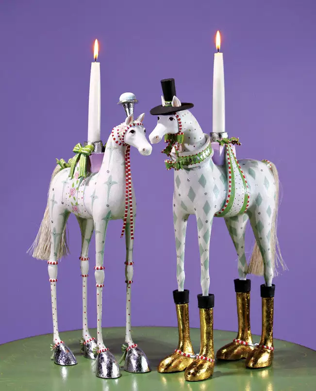 Patience Brewster Anabelle & Arthur Horse Candelabra 3 Patience Brewster Anabelle & Arthur Horse Candelabra