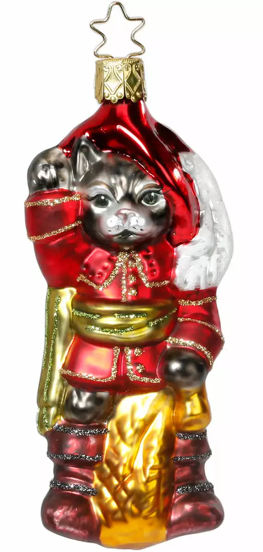 Inge Glass Puss'n' Boots Ornament Christmas 3 Inge Glass Puss'n' Boots Ornament Christmas
