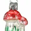 Inge Glass Christmas Vintage Mushroom Pair Ornament 1 Inge Glass Christmas Vintage Mushroom Pair Ornament