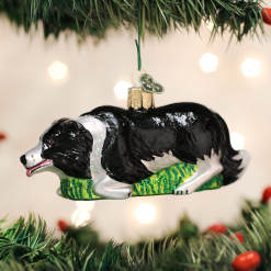 Old World Christmas Herding Border Collie Ornament