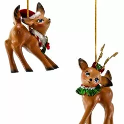 Katherine's Collection Retro Christmas Reindeer Ornaments