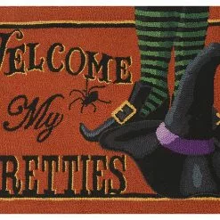 TheHolidayBarn.com Welcome My Pretties Witch Rug New!