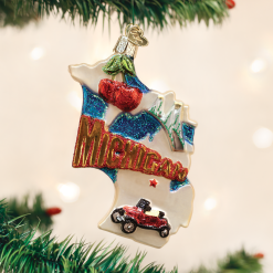 Old World Christmas State Of Michigan Ornament