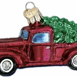 Old World Christmas Old Truck With Tree Ornament 7 Old World Christmas Old Truck With Tree Ornament