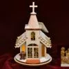 Ginger Cottages Chapel With Nativity Balsa Wood Ornament
