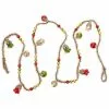 Raz New! Glass Bell & Tinsel Garland