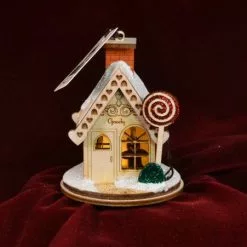 Ginger Cottages Good Goody Gumdrop Shoppe Balsa Wood Ornament Christmas