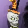 TheHolidayBarn.com Spooky Skelly Skull With Eyes That Light Up New!