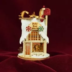 Ginger Cottages Polar Post Office Balsa Wood Ornament Christmas