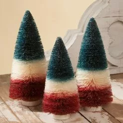 Bethany Lowe Americana Bottle Brush Trees