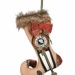 TheHolidayBarn.com Christmas Angelina Stocking Accent Pillow