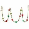 Raz New! Christmas Ball Garland With Gold Tinsel
