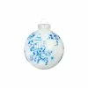Raz New! Chinese Blossom Ball Ornament, Blue & White