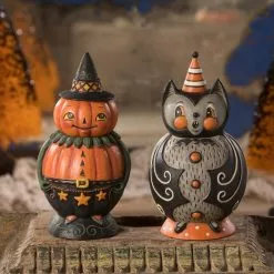 Bethany Lowe Pumpkin Pete Spooks Jar New! 5 Bethany Lowe Pumpkin Pete Spooks Jar New!