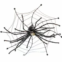 Katherine's Collection Beaded Spiderweb With Spider Clip