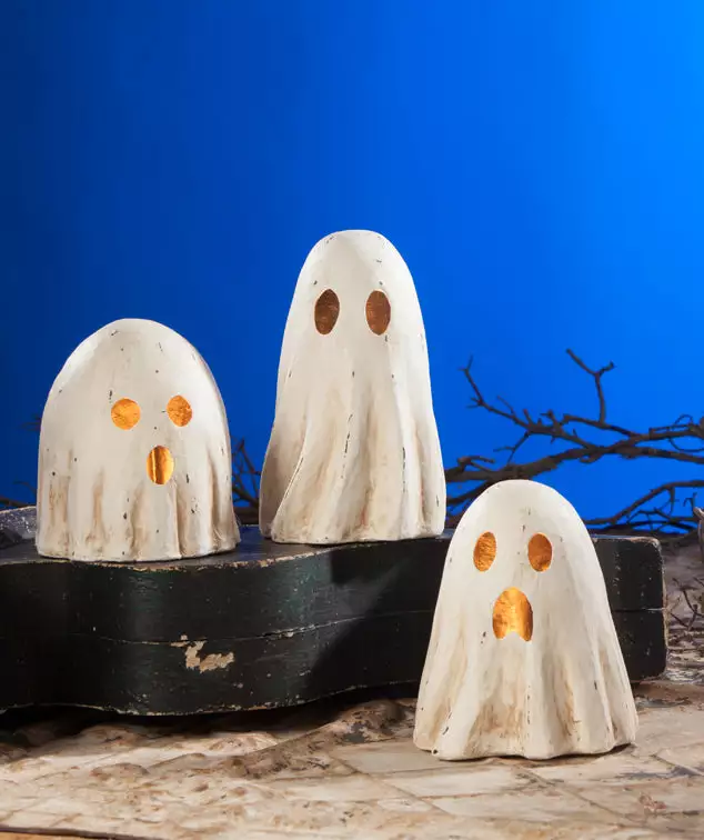 Bethany Lowe New! Ghost Luminaries, Paper Mache 3 Bethany Lowe New! Ghost Luminaries, Paper Mache