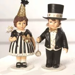 Bethany Lowe Up At Midnight, New Years Figurines