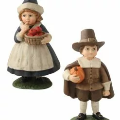 Bethany Lowe Thanksgiving Children Figurines