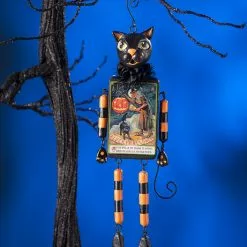 Bethany Lowe Black Cat Dangle Ornament