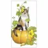 Mary Lake-Thompson New! Calico Cat Pumpkin Stack Towel 2 Mary Lake-Thompson New! Calico Cat Pumpkin Stack Towel
