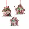 Kurt Adler Christmas Candy Houses - Ornaments With LED Lights