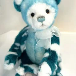Charlie Bears Macaroon Teddy Bear, Turquoise Blue New!