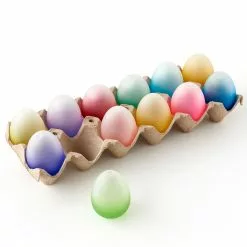 TheHolidayBarn.com New! Frosted Ombre Glass Eggs