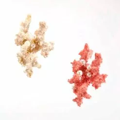 Katherine's Collection Coastal Celebration Coral & Pearl Ornaments