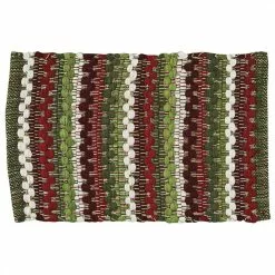 Park Hill Cozy Christmas Cotton Weave Placemats New!