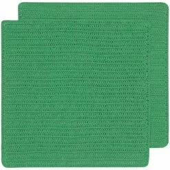 TheHolidayBarn.com Crocheted Dishcloths, Green