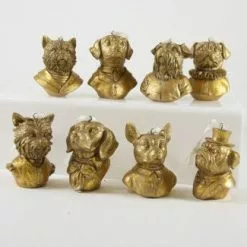 Cody Foster Poker Club Dog Ornament Busts