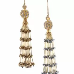 Katherine's Collection Faceted Bead Tassel Ornaments