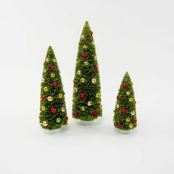 One Hundred 80 Degrees New! Festive Christmas Bottle Brush Trees, Large