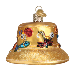 Old World Christmas Fisherman's Hat Ornament