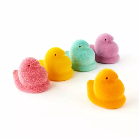One Hundred 80 Degrees Flocked Peeps, 6" Multi-Color 3 One Hundred 80 Degrees Flocked Peeps, 6" Multi-Color