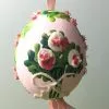 TheHolidayBarn.com New! Pink Flower Bouquet Egg Ornament