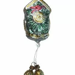Nostalgie Christbaumschmuck Christmas Vintage Patina German Cuckoo Clock Ornament