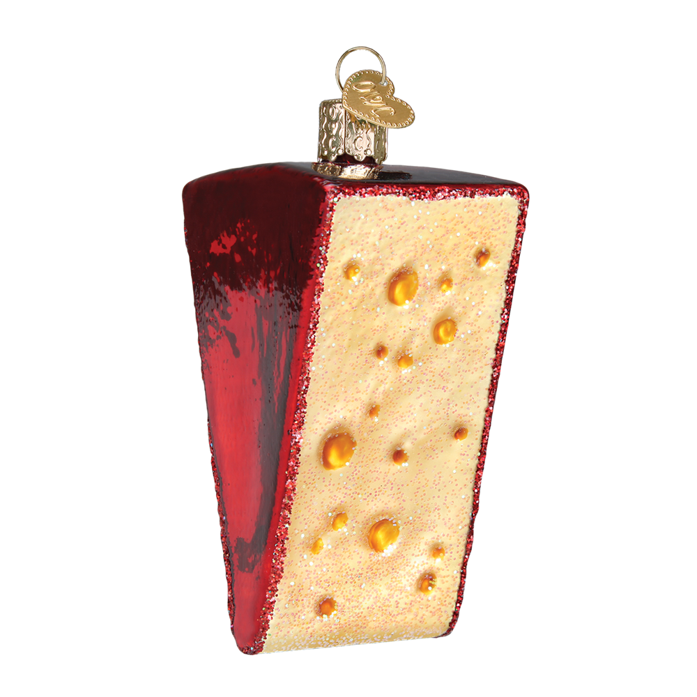 Old World Christmas Cheese Wedge Ornament 3 Old World Christmas Cheese Wedge Ornament