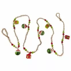 Raz New! Glass Gift Box & Tinsel Garland