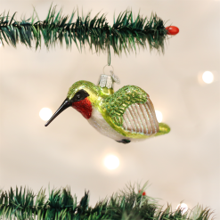 Old World Christmas Glass Hummingbird Ornament