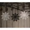 Bethany Lowe Glittered Spiderweb Ornaments
