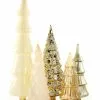 Cody Foster Gold & Cream Candy Glass Trees, Large