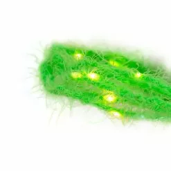 Kurt Adler Fuzzy Green Garland With Lights