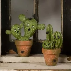 Bethany Lowe Potted Ghostly Cacti New!