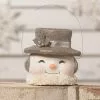 Bethany Lowe Happy Snowman Bucket, Platinum