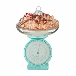 Raz New! Vintage Kitchen Scale Of Holiday Cheer Ornament