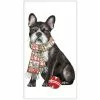 Mary Lake-Thompson Holiday Party Boston Terrier Flour Sack Towel