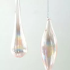 Katherine's Collection Iridescent Glass Drop & Finial Ornaments New!