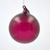 TheHolidayBarn.com New! Jim Marvin Burgundy Bubblegum Glass Ornaments