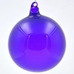 Winward Jim Marvin Dark Purple Bubblegum Glass Ornaments